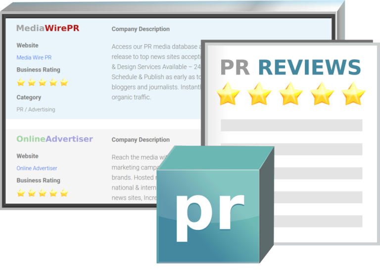 Press release reviews business listings